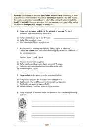 A collection of downloadable worksheets, exercises and activities to teach adverbs of manner, shared by english language teachers. Adverbs Of Manner Worksheet Lks2 Teaching Resources