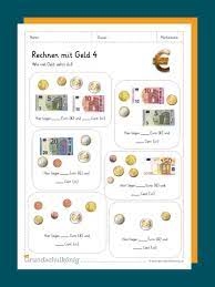 Euro und cent umwandeln, dezimalzahlen, arbeitsblatt : Euro Und Cent Grundschulkonig Rechnen Mit Geld Mathe