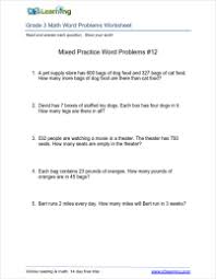 Math Worksheets With Word Problems For Grade 3 Students Math Word Problems Word Problem Worksheets Word Problems