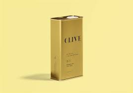 Free Olive Oil Tin Can Mockup Tin Can Branding Design Packaging Olive Oil
