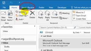 On the popup window, click on the advanced tab and mark. How To Work Offline In Outlook Youtube