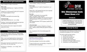 Sans Dfir On Twitter Feeling Stumped Threathunting Download The Free Cheat Sheet Ericrzimmerman Dfir Https T Co Dkjffojwvo