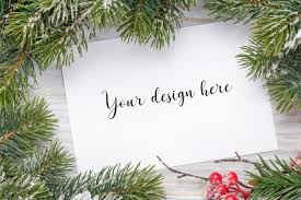 Christmas Card Mockup 47 Christmas Cards Christmas Place Card Holders