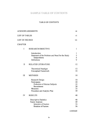Table of contents apa style. 20 Table Of Contents Templates And Examples á… Templatelab