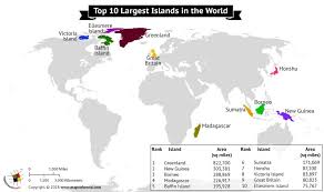 What Are The Top Ten Largest Islands In The World India World Map Large Island Baffin Island