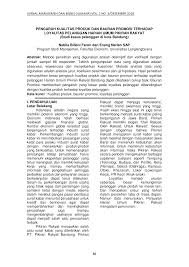 Koran ini nomor satu buat warga bandung (ceileh bangganya. Https Media Neliti Com Media Publications 284274 Pengaruh Kualitas Produk Dan Bauran Prom 6c96f1b3 Pdf