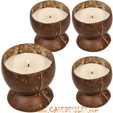 Bougie Noix De Coco A Prix Discount Casedesiles Com Noix De Coco Bougie Decoration Estivale