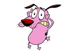 Courage The Cowardly Dog Vector Dog Vector Drawing Cartoon Characters Dog Canvas Painting
