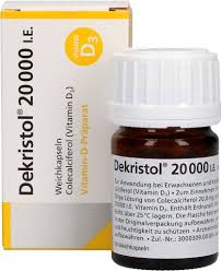 Sep 01, 2008 · growing awareness of vitamin d's benefits coupled with the risk of vitamin d deficiency has led some experts to recommend a blood test that assesses the amount of vitamin d in the body. Dekristol 20 000 I E Weichkapseln 50 St Medikamente Per Klick De