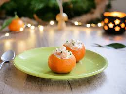 Clementine Farcie Aux Crevettes Fromage Frais Idee Menu Noel Repas Noel Facile Menu De Noel
