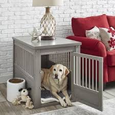 Merry Products White Wooden Pet Kennel With Crate Cover Free Shipping Today Overstock Com 175027 Dog Crate End Table Crate End Tables Dog Crate Furniture