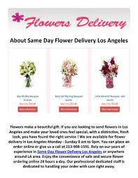 Maybe you would like to learn more about one of these? Call 213 908 1591 For Send Flowers In Los Angeles Ca By Same Day Flower Delivery Los Angeles Ca Issuu