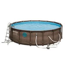 Bestway 16 Ft X 16 Ft X 48 In Round Above Ground Pool Lowes Com Swimming Pool Ladders Swimming Pool Liners Swimming Pool Vacuum