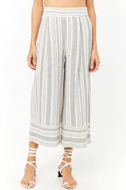 Black And White Striped Pants Forever 21 Striped Linen Blend Wide Leg Pants Forever21 Fashion Clothes Clothes For Women