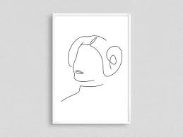 Princess Leia Star Wars Minimalist Line Drawing Star Wars Etsy In 2021 Star Wars Wall Art Star Wars Art Drawings Drawing Stars