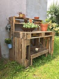 Ein Pflanztisch Gebaut Aus Euro Paletten Neu Und Ungenutzt H 1 23 B 1 25 T 0 80 Lieferung Im Umkreis Von 20 Pflanztisch Palettengarten Aufbewahrung Garten