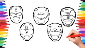 The set includes facts about parachutes, the statue of liberty, and more. Power Rangers Faces Coloring Pages How O Draw Power Rangers Faces Colouring Powerrangers For Kids Youtube