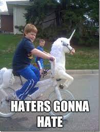 Think you can beat my unicorn?! - Kid on Unicorn Bike - quickmeme