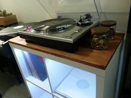 Ikea Kallax Expedit Turntable Audio Storage Hacks Kallax Ikea Audio Storage Storage Hacks