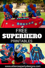Diy Birthday Decoration At Home For Boy Diy Superhero Birthday Party Batman Spiderman Captain America Ellierosepartydesigns Com Diy Superhero Birthday Party Superhero Party Decorations Superhero Birthday Party