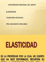 Por tanto, es necesario disponer de dos variables para poder llevar a cabo el estudio. Diapositiva De Elasticidad Fisica Ii 2018 Elasticidad Fisica El Modulo De Young