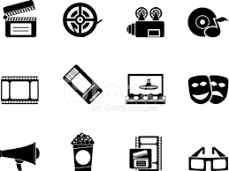 Ready for apps, web or social media projects. å‰ªå½±é›»å½±çš„æˆ²é™¢åŠåŠ‡é™¢åœ–ç¤ºçŸ¢é‡åœ– Freeimages Com