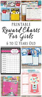 Printable Reward Charts For Kids 6 To 12 Years Old