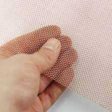 Pure copper is a material which is made of natural copper, there are also trace amounts of other elements so it cannot be said that pure application for copper woven wire mesh insect screen — 16 mesh 023mm wire diameter, furniture, root control, rfi shielding, cabinet screens, ornaments. China Factory Supply High Quality Copper Wire Mesh Copper Wire Mesh Copper Mesh Screen Copper Mesh Fabric China Copper Mesh Copper Screen