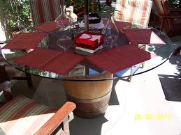 Get a piece a glass from a local window or hardware store. Gallery Click On Images To Enlarge Glen S Wine Barrel Tables
