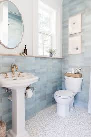 Blue Lagoon Bathroom Reveal Blue Bathroom Tile Blue Bathroom Bathroom Design