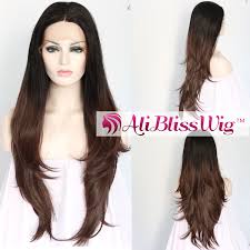 Although this look has long been the classic symbol of a bohemian style, long hair can fit any style and personality. 24 Multi Layered Haircuts Long Hair Middle Part Dark Roots Two Tone Brown Ombre Synthetic Lace Front Wig Buy Two Tone Brown Ombre Synthetic Lace Front Wig Middle Part Synthetic Lace Front