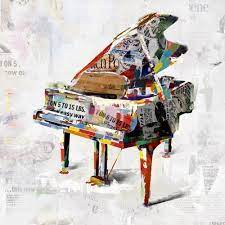 Thank you for watching and i hope you've enjoyed it. Printed Canvas Print Painting Wall Art Musical Grand Piano Modern Abstract 60x60 Piano Art Piano Painting Music Painting