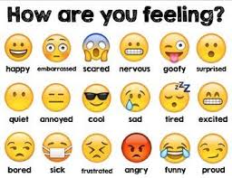 Let Your Students See A Wide Variety Of Feelings Through The Popular Emoji Faces From The Apple Iphone Students Can A In 2020 Feelings Chart Emotion Chart Emoji Chart