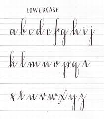 Learn Lowercase Alphabet Modern Calligraphy Basics