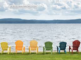 (if the plastic is new, wipe down with paint thinner for best results.) rinse thoroughly with water and allow to dry. Restore Faded Plastic Garden Furniture Wd 40