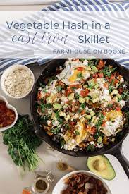 Vegetable Hash Recipe In A Cast Iron Skillet Recipe In 2020 Vegetable Hash Recipe Vegetable Hash Cast Iron Recipes