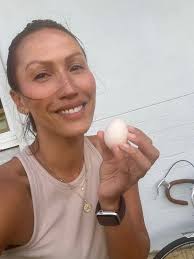 First egg from silkie chickens in Western Australia