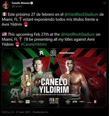 Frente a callum smith (19 de diciembre en san antonio) y avni yildirim (27 de febrero, en miami). Canelo Alvarez Confirman Proxima Pelea Del Mexicano En Febrero El Informador