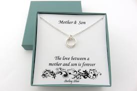 Birthday Gift For Son Mother Son Gifts Mother Son Necklace Mom Birthday Gift Etsy In 2020 Mother Son Gift Mom Birthday Gift Son Gift