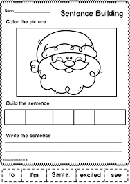 Christmas Sentence Building Phonemic Awareness Kindergarten Kindergarten Lessons Fun Activities For Toddlers