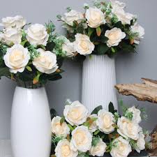 Teddy bears and roses for valentine's day; High Quality Dollar Tree Silk Flowers 7 Head Roses Home Wedding Decoration French Roses Decorative Flowers Buy Dollar Tree Silk Flowers 7 Head Roses Silk Roses High Quality Roses Product On Alibaba Com
