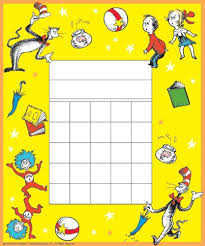 Eureka Back To School Dr Seuss The Cat In The Hat Mini Reward Charts For Kids With Stickers 736pc 5 W X 6 H