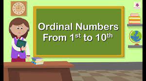 Download these amazing cliparts absolutely free and use these for creating your presentation, blog or website. Ordinal Numbers Mathematics Grade 1 Periwinkle Youtube