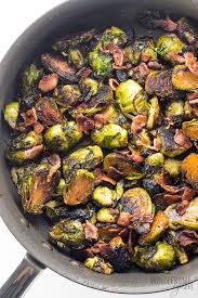 3 3 2020 Sprinkled With Garlic Powder Before Sauteeing Topped With Bacon And Parmesan To Serve C Brussels Sprouts Recipe Sprout Recipes Fried Brussel Sprouts