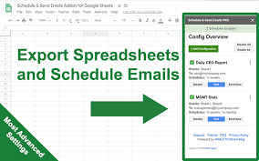 Schedule Send Emails In Spreadsheets Google Workspace Marketplace