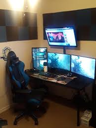 What Do Y All Think Of My Stream Setup Diy Computer Desk Gaming Room Setup Home Office Setup