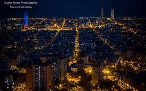 Travel spain with a eurail pass! Barcelona At Night City Buildings With Text Overlay Europe Spain Sunset Hd Wallpaper Wallpaperbetter