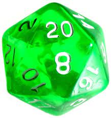 10 stuck grun transparente wurfel 20seitig 1 20 d20 w20 knobeln spiele zubehor wurfel spiele ebay