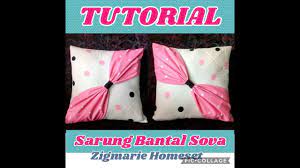 Dengan begitu anda bisa mendapatkan rasa nyaman saat tidur. Diy Tutorial Sarung Bantal Sova Dengan Pita Covercushion Youtube