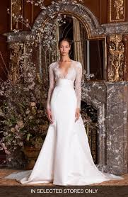 Albertine Lace Bodice Trumpet Gown Main Color Wedding Dress Long Sleeve Bridal Dresses Wedding Dress Trends